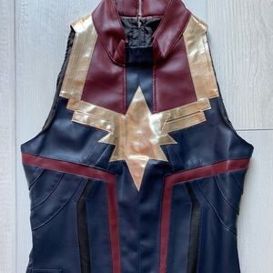 Captain Marvel Vest leather jacket